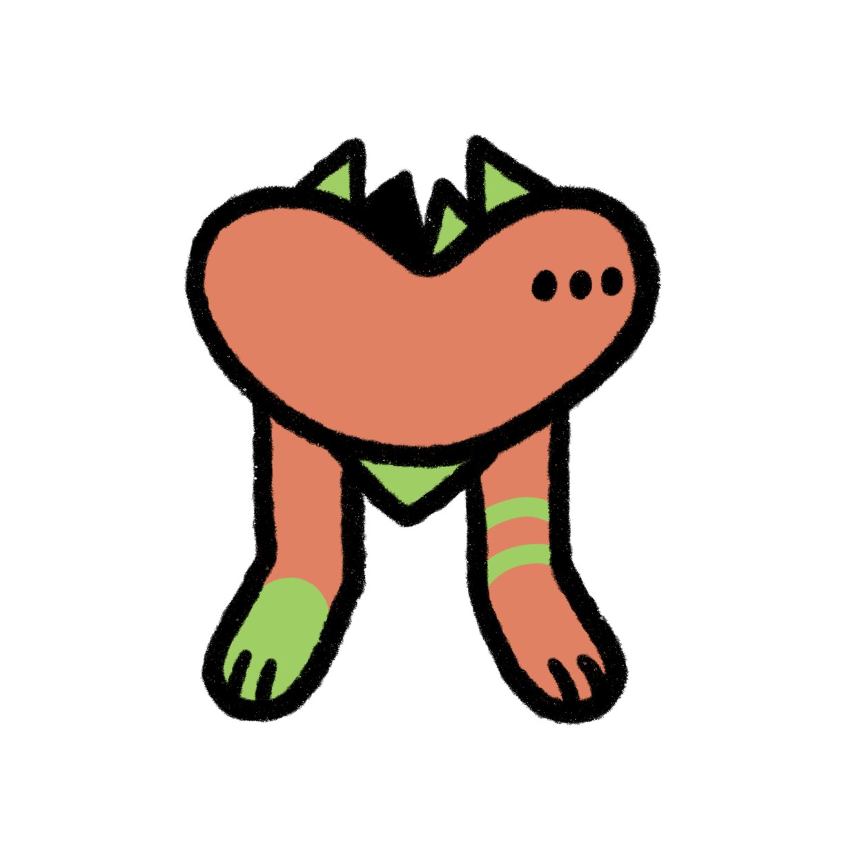 可愛くてちょっとおかしなモンスターを描きます オリジナルイメージモンスターを作成します！ イメージ1