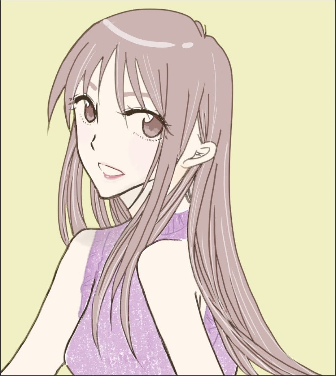 SNSで使える華やかで可愛いアイコンを描きます 透明感と華やかさのある、目を惹くイラストはいかがですか？ イメージ1