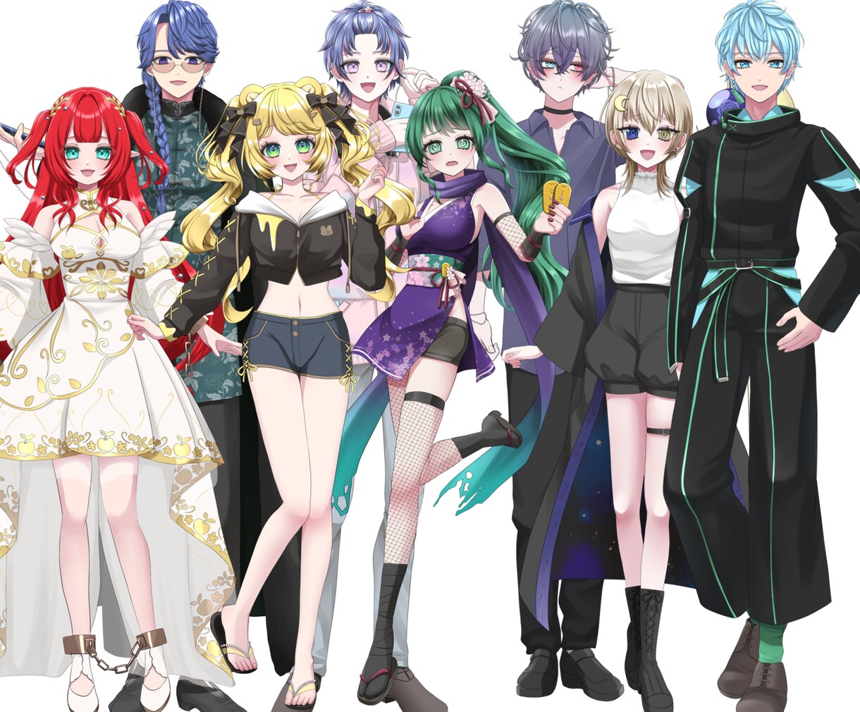 美しい動作のIRIAM対応の立ち絵を制作します きゅるりん可愛い、キラキライケメンなキャラクターで配信しよう イメージ6