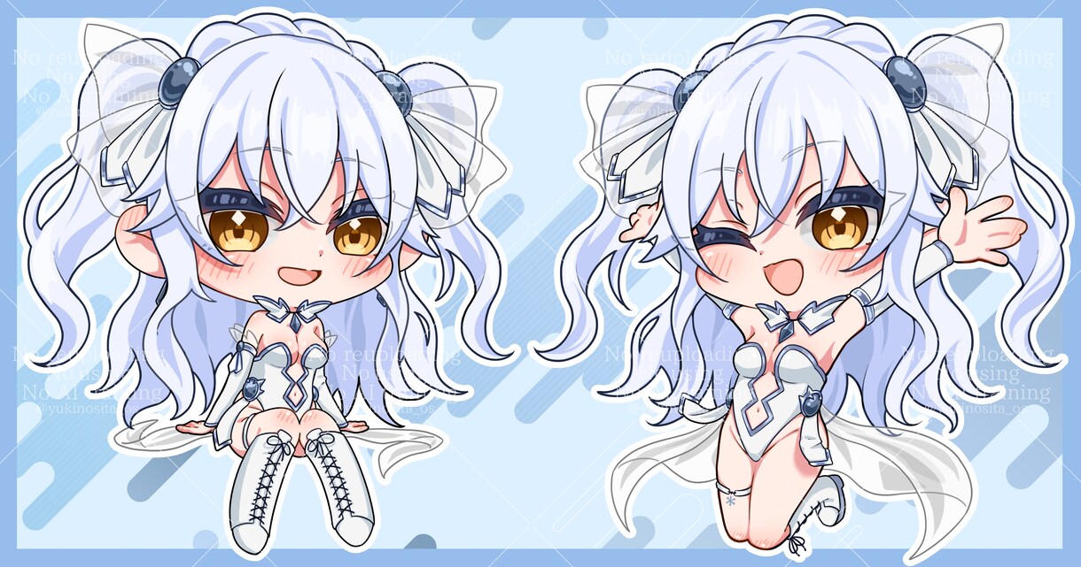 商用利用◎2種類の絵柄でミニキャラお描きします SNS・動画・グッズ等に！動きのあるミニキャラが得意です！ イメージ6