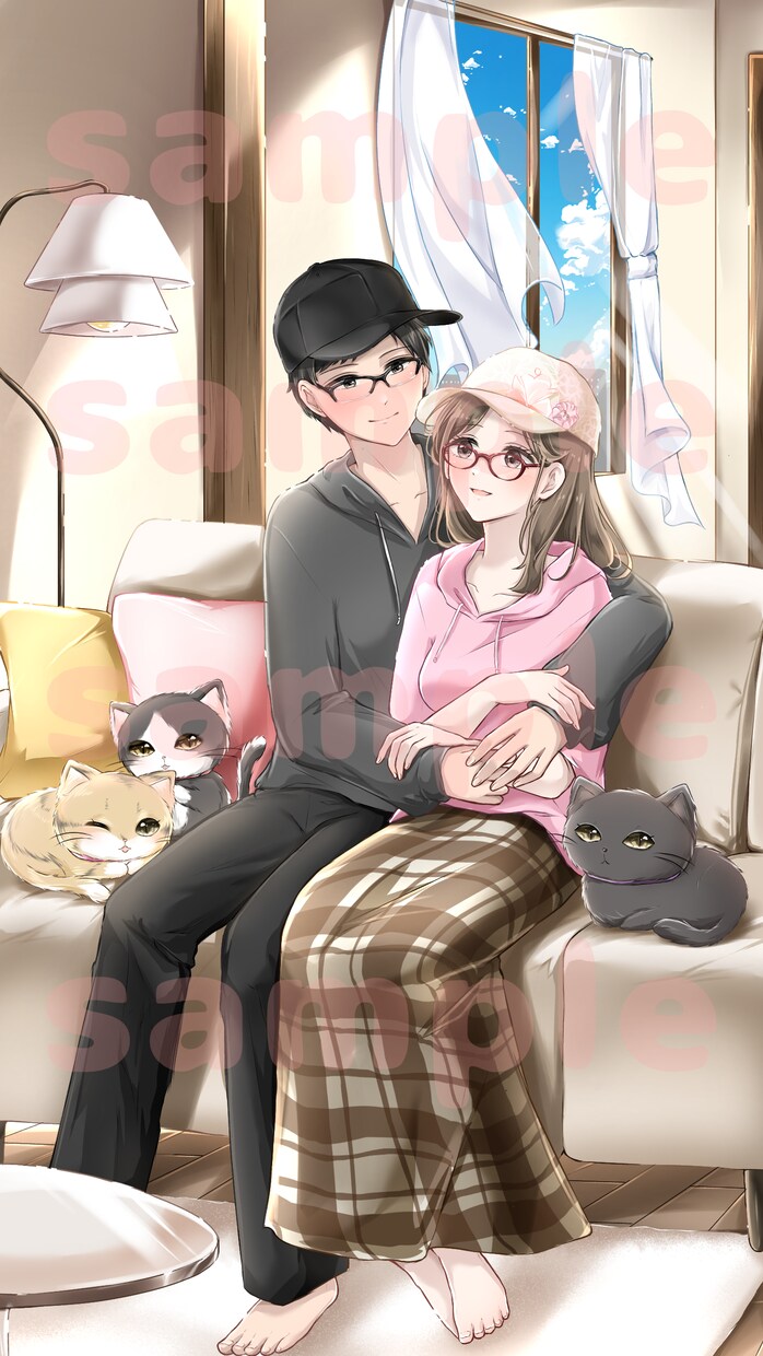 SNSアイコン､イラスト制作承ります 透明感のある、可愛いイラストをお描きします イメージ9