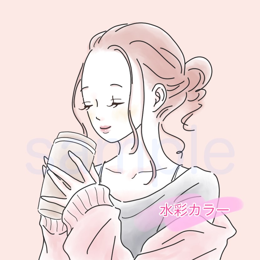 シンプルタッチで好印象なオトナ女子をお描きします あなたの趣味やビジネスにほんのりおしゃれ・かわいいをプラス！ イメージ2