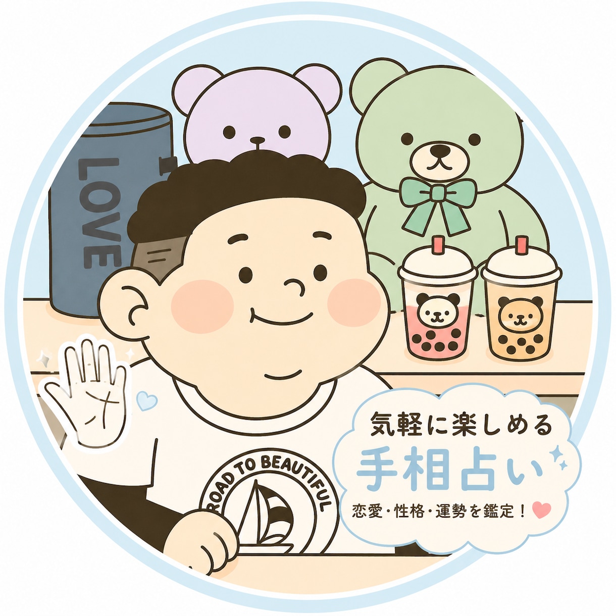 気軽に相談OK‼️あなたの手相をやさしく鑑定します 友達感覚で相談できる、やさしい手相占い(^^) イメージ1