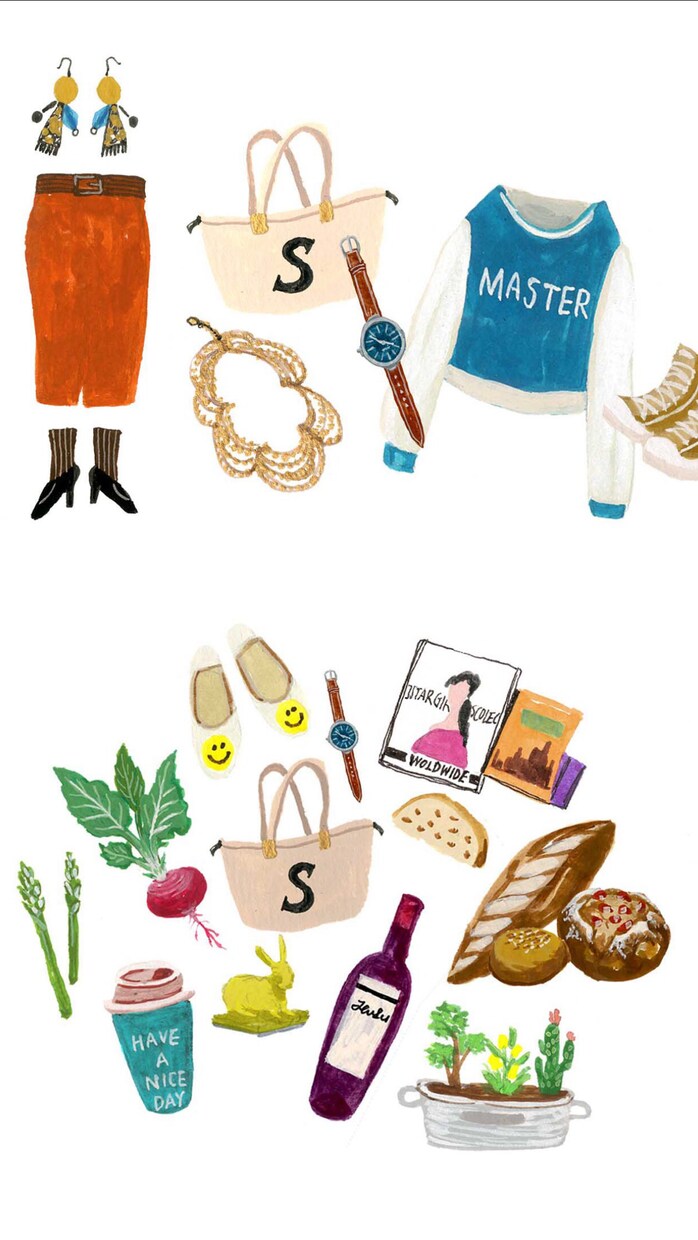 絵の具でオシャレなカットイラスト1点から制作します 今っぽい！絵の具で描くウマへたタッチのイラストが人気です！ イメージ3
