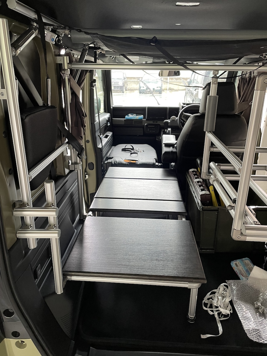 ホンダN-VANのベッドキット製作いたします 折り畳み可能！車中泊やアウトドアに便利な設備！ イメージ2