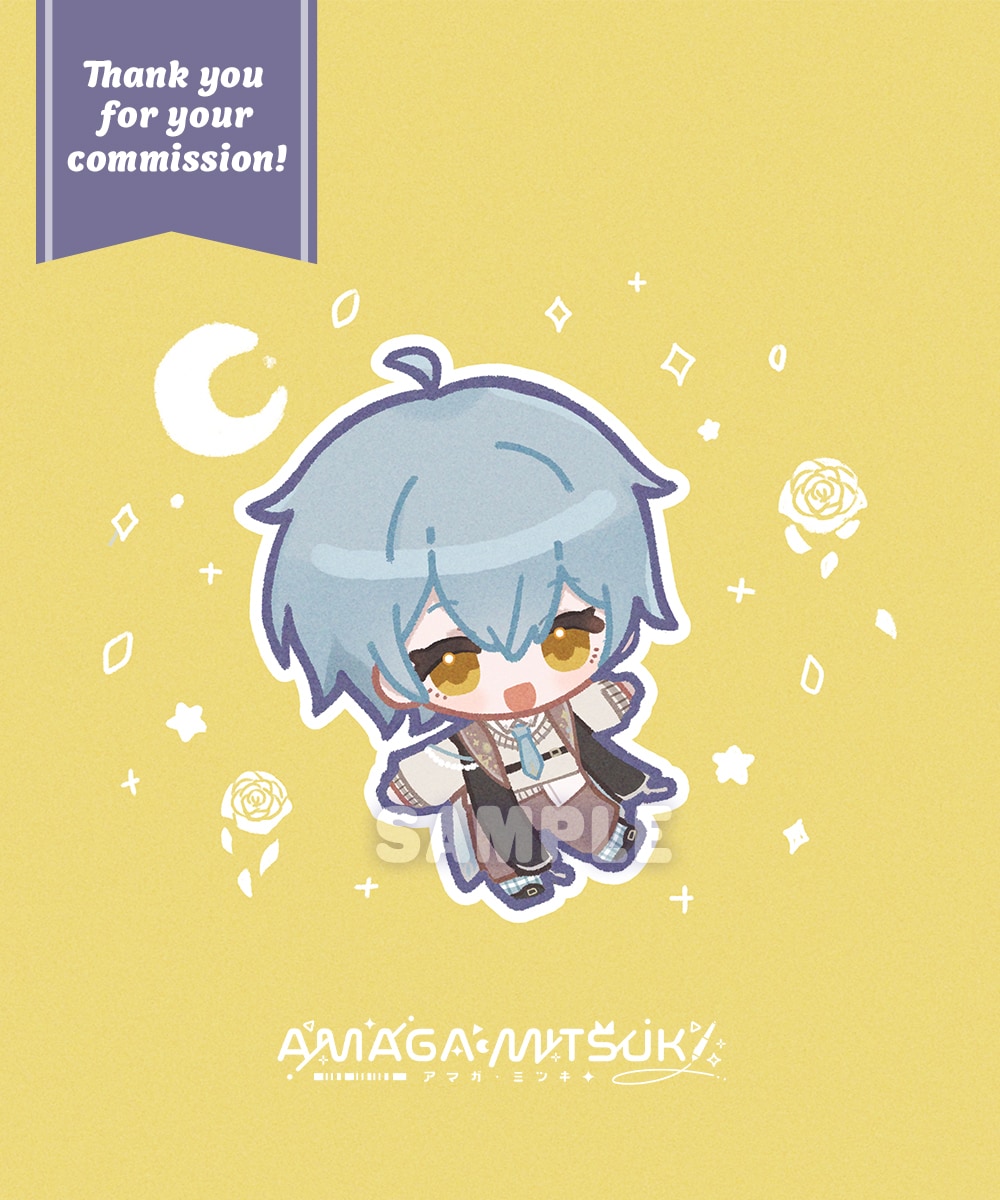 ミニぬい風デフォルメイラスト描きます 手書き風でほんわか可愛い！アイコンやグッズなどにぴったり♪ イメージ7
