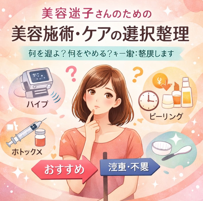 美容迷子向け/あなたに合う美容ケアを整理します 情報が多すぎて決められない人のための、美容の選択サービスです イメージ1