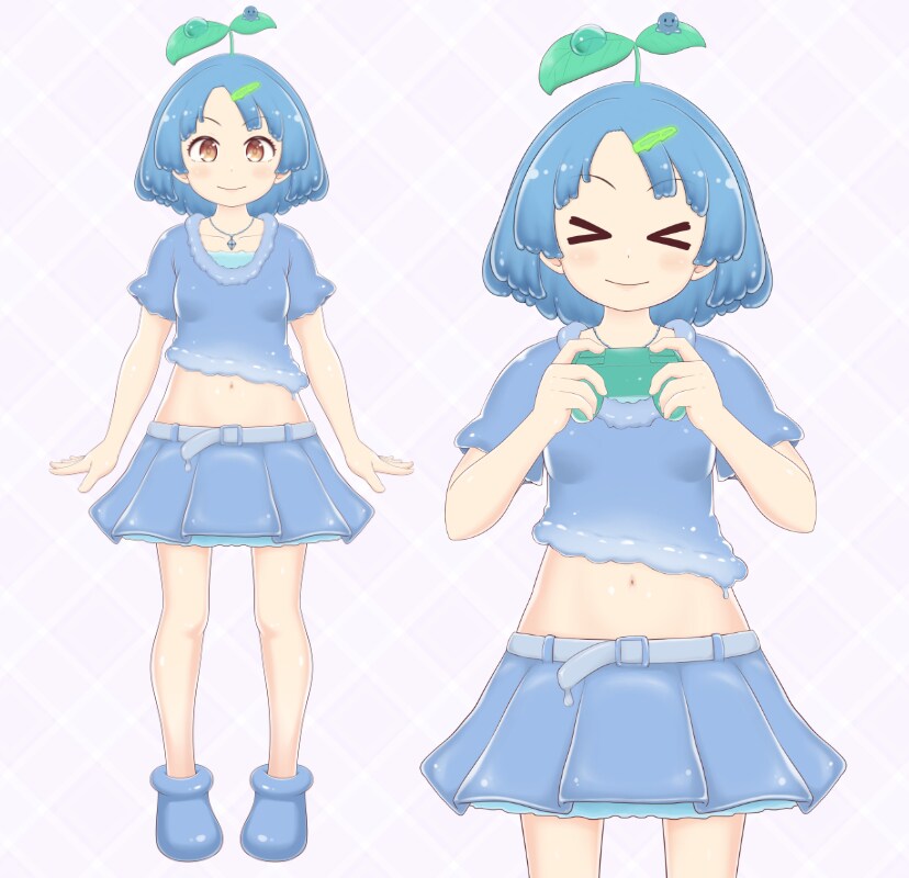 Live2Dを想定したキャラデザとパーツ分けします 可愛いロリ系キャラが得意。Vtuber用に絵が欲しい人向け イメージ2