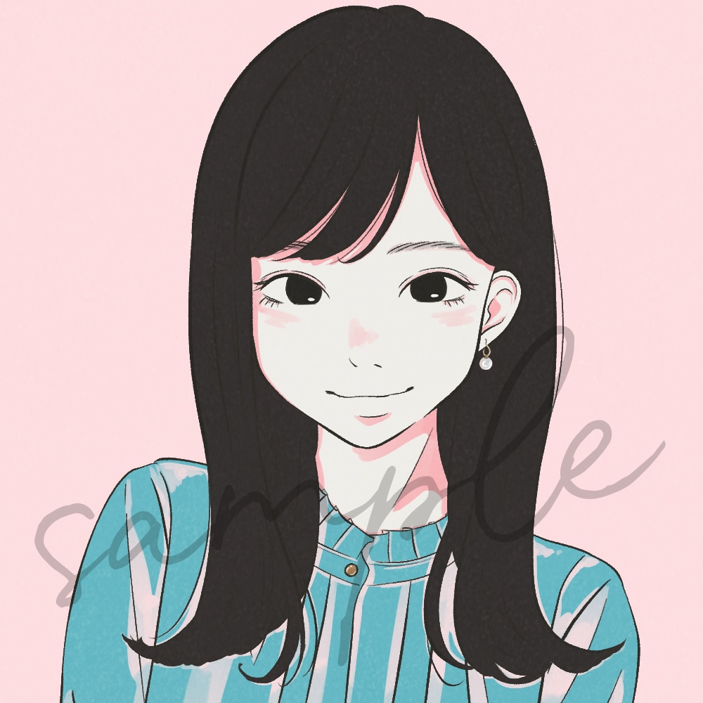 優しいタッチで惹きつける表情を描きます 個性のあるアイコンが欲しい方へ イメージ9