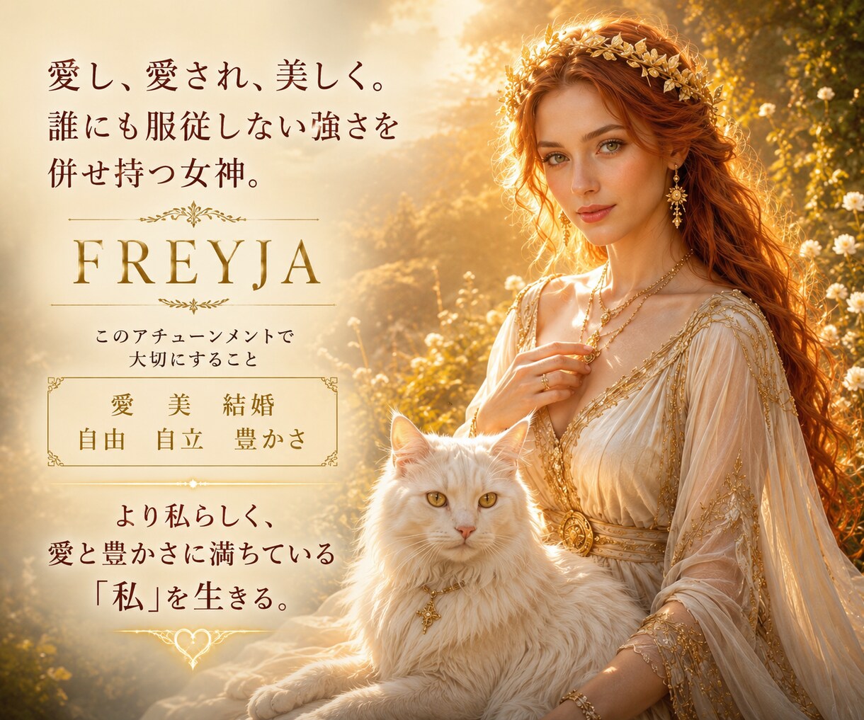 愛と豊かさ♡フレイヤ•マリアージュ•レイ伝授します ❤️北欧の女神フレイヤと繋がり、愛と結婚•豊かさを❤️ イメージ3