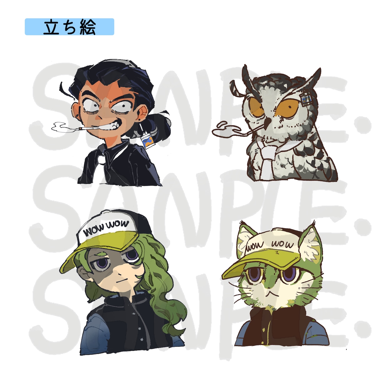 SD/デフォルメ制作受け付けます 幅広いデフォルメイラストを制作できます イメージ5