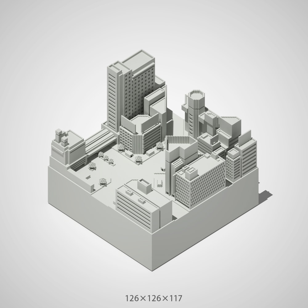 レゴブロック風3Dイラストを作成します イラスト素材に印象的なボクセルモデリングを使ってみませんか？ イメージ7
