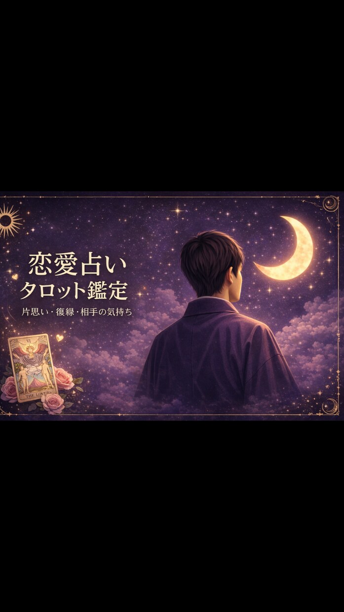 恋愛のお悩みを優しく鑑定します ★タロット★オラクルお相手の気持ちを丁寧に読み解きます。 イメージ1
