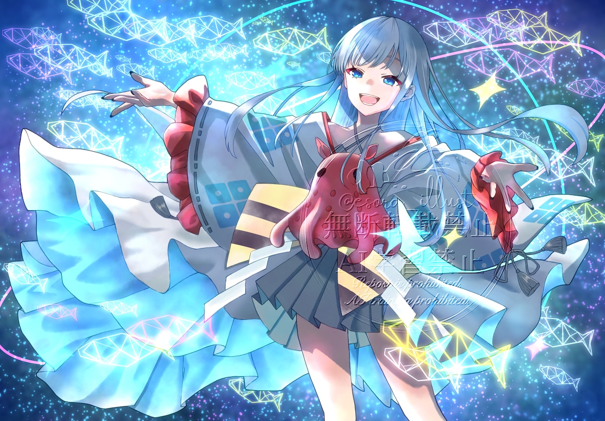 歌ってみたのサムネイル・MVイラストお描きします 水彩風のイラストで魅力的なMV制作をサポートします！ イメージ2