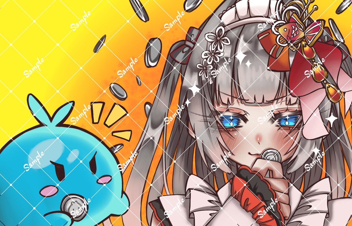 SNS、アイコン、サムネ制作します 綺麗めなキャラを描くのが得意です。 イメージ3