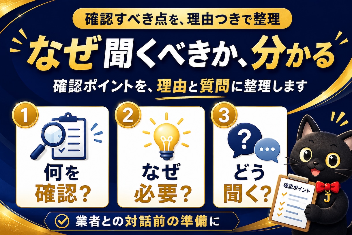 水回りリフォーム見積の対話資料を作成します 【契約前の不安を一緒に整理する完全サポート】 イメージ6