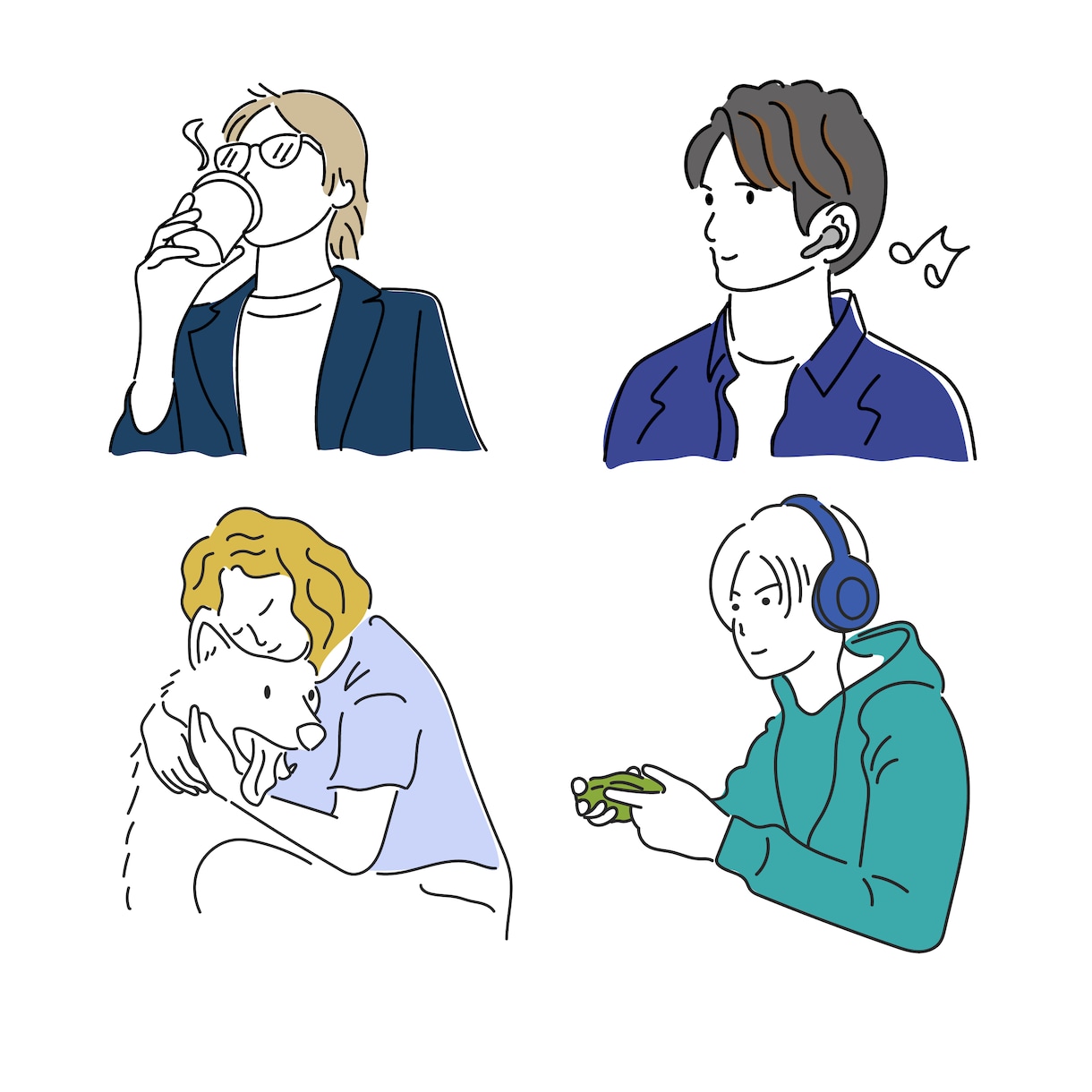 写真からシンプルな線画イラスト作成します カラーもOK！SNSアイコンや挿絵などに利用可能 イメージ3