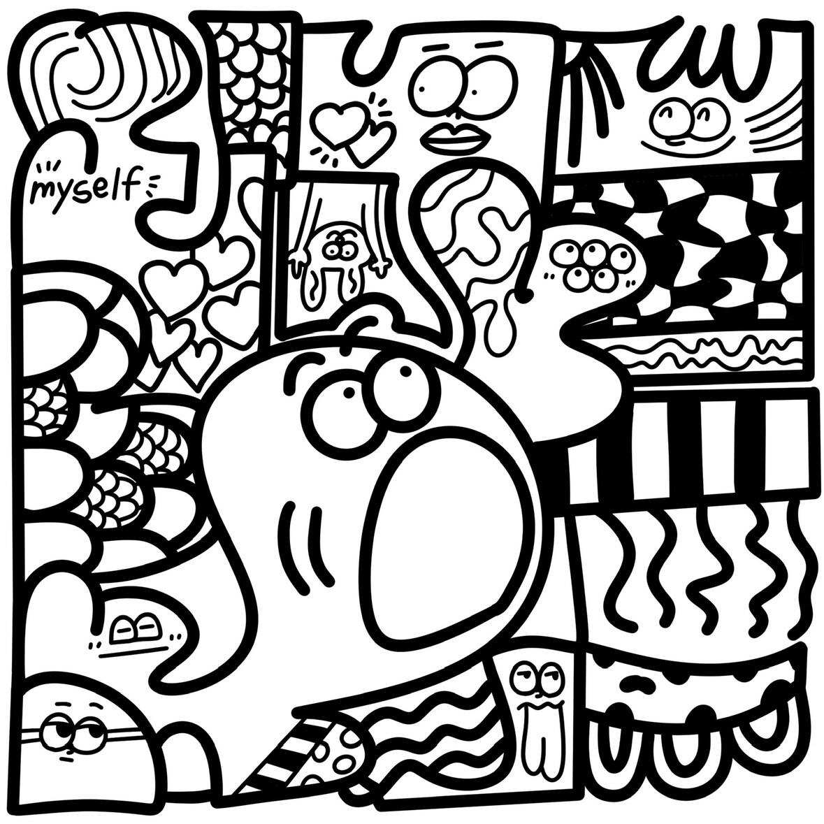 popでかわいいイラスト描きます 目がおおきいところがチャームポイント！ イメージ4