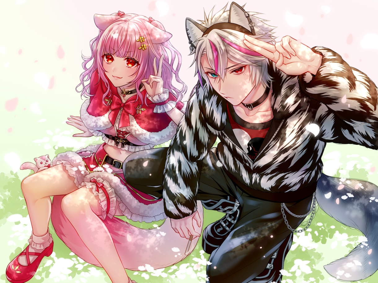 立ち絵、一枚絵、VTuber、キャラデザ承ります 様々な用途にお使いいただけるイラスト制作します！ イメージ3