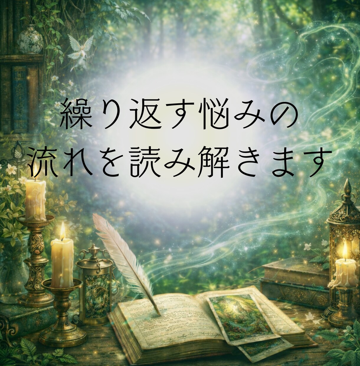 繰り返す悩みの流れを読み解きます 感情や思考の癖をタロットで整理します イメージ1