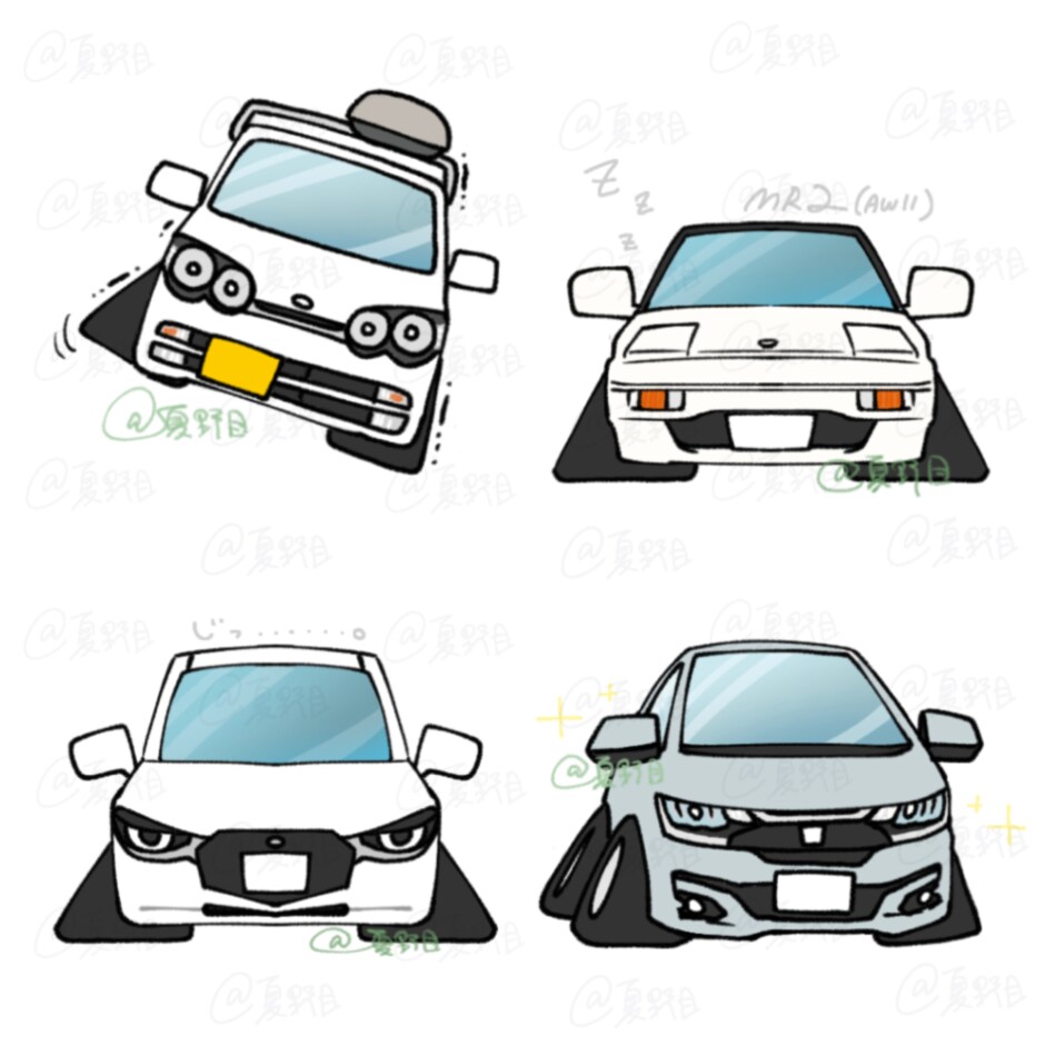 ゆるもちな可愛い「愛車イラスト」制作します デフォルメイラストであなたの愛車を変身させちゃいます！ イメージ7