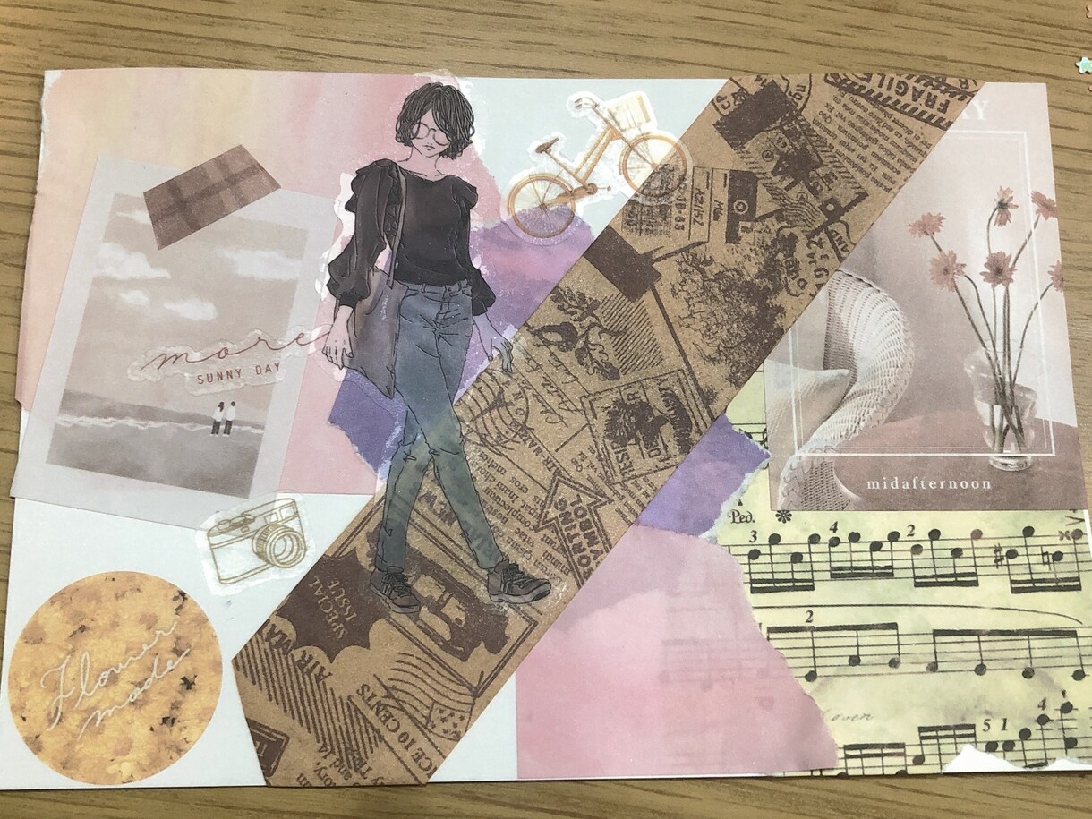 一点物のコラージュを作成します 淡色好き現役大学生によるあなたに贈るコラージュ作成 イメージ6