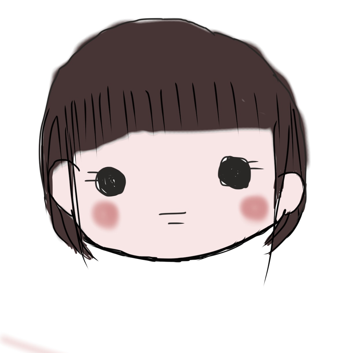 小さい子供のような童顔な女の子描きます お顔がまぁるい女の子！ほのぼのとします。 イメージ2