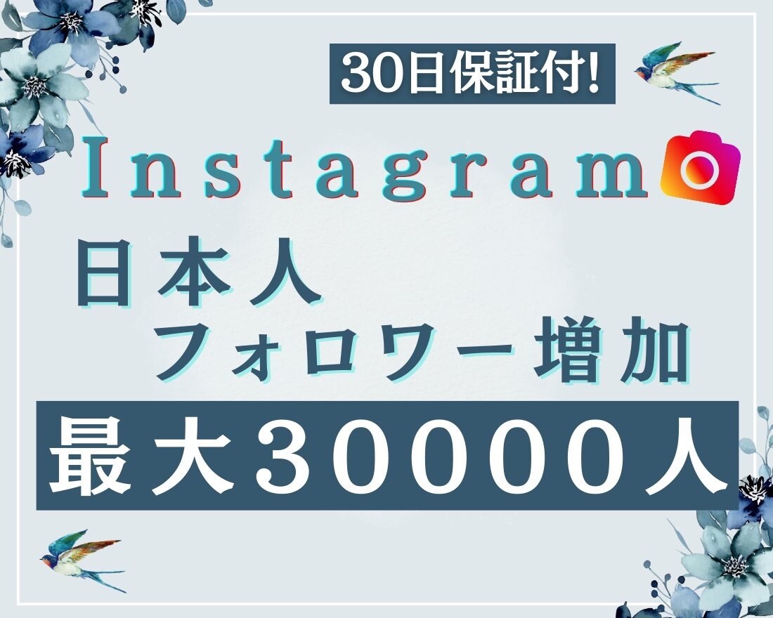 男女指定可能インスタの日本人フォロワー増加します Instagramの日本人フォロワーを100人増加します！！ イメージ1