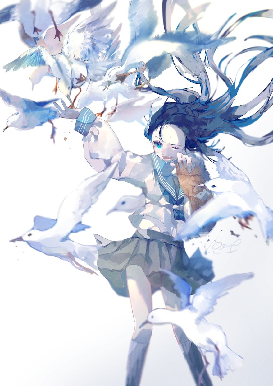 透明感のあるオリジナルイラスト制作をします ◆表紙、挿絵等幅広く承ります。 イメージ9