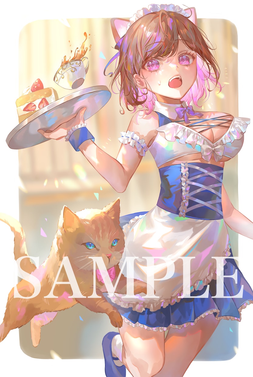 キラキラホログラムのような可愛いイラスト描きます アイコン、一枚絵、キャラデザ、MVイラスト何でも承ります！ イメージ3