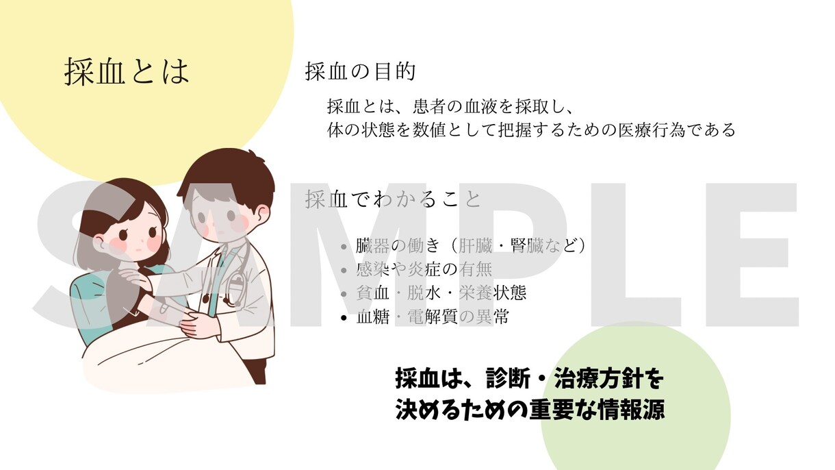 あんちょこみたいな採血手順スライド資料あります 新人看護師向け｜採血マニュアル基本手技と安全管理がわかる資料 イメージ4