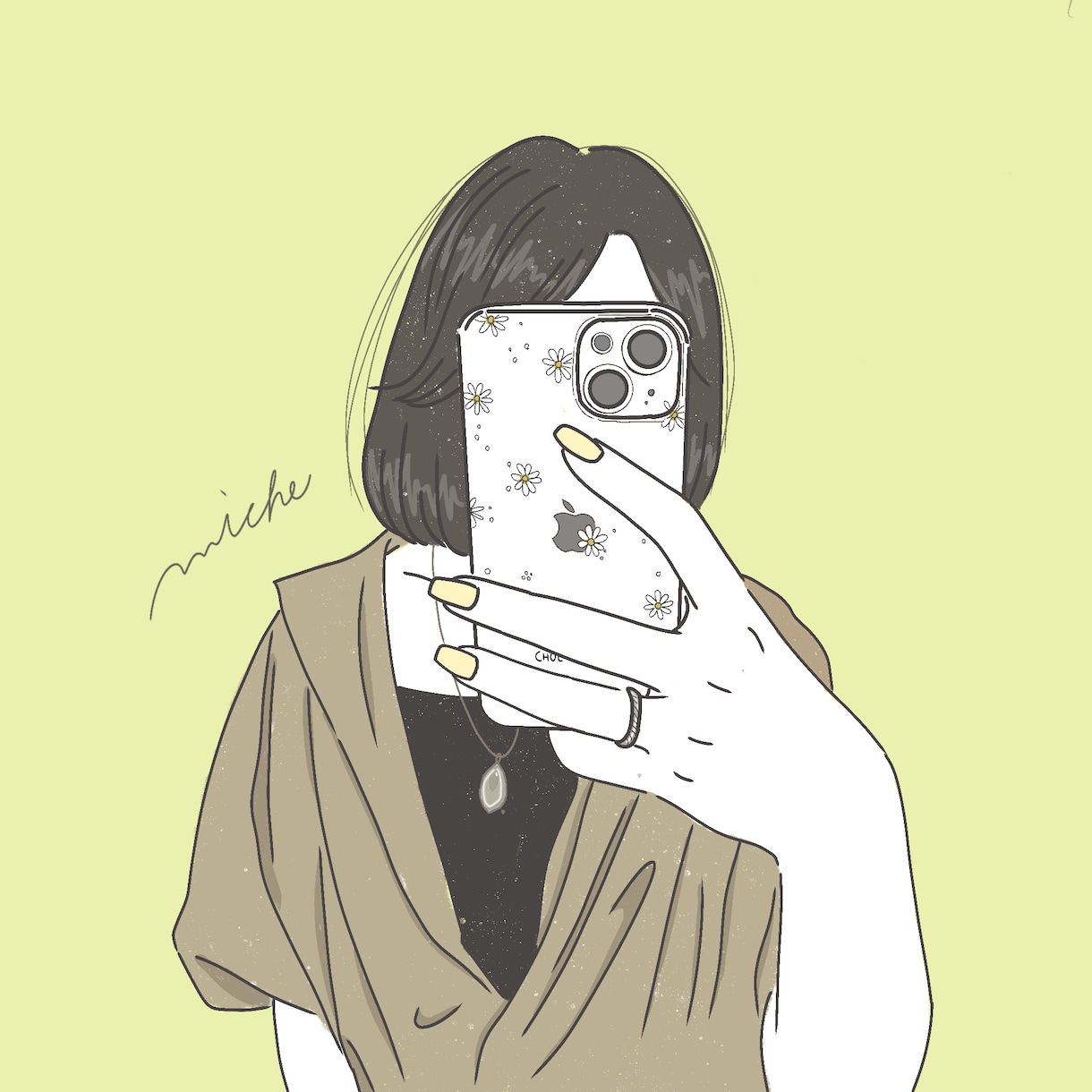 顔隠し専門！おしゃれ雰囲気アイコン描きます 似てる！より雰囲気かわいい！を求めている方へ！ イメージ1