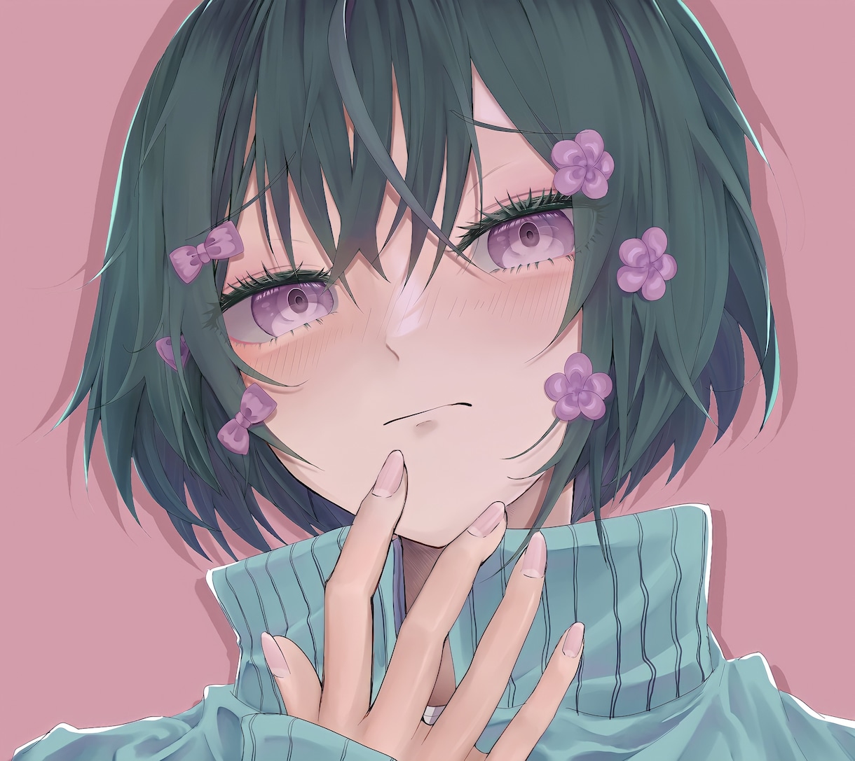 あなただけの1枚絵描きます 顔中心、肩上、バストアップイラスト イメージ1