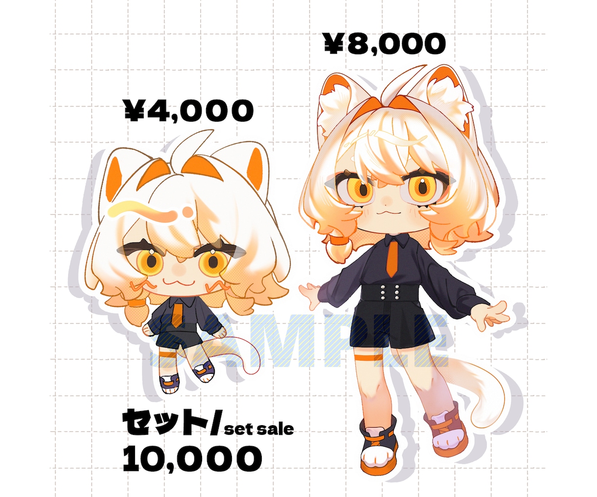 商用利用料込ミニキャラ描きます １．５等身２．５等身から用途に合わせてお選びいただけます イメージ4