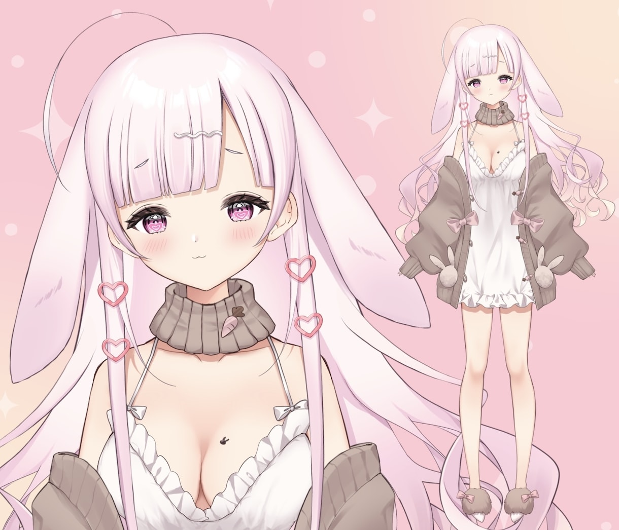 Vtuber・Live2D用立ち絵制作いたします キャラデザ・パーツ分けも可能な立ち絵を制作します イメージ6