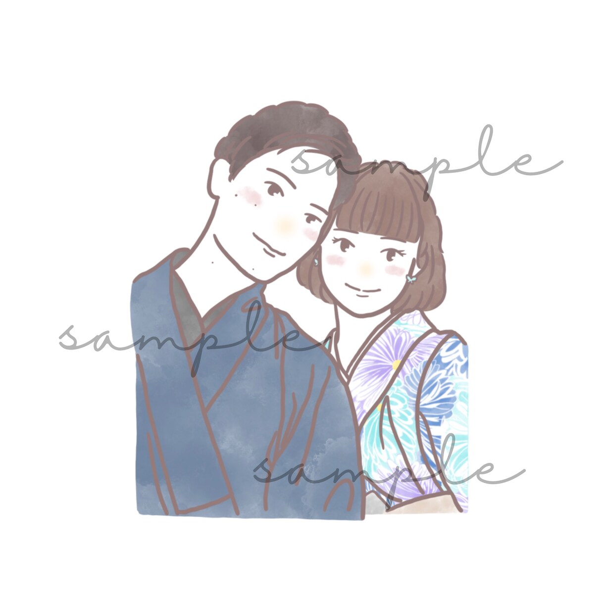 シンプルで温かみのある似顔絵を描きます プレゼントや大切な人との記念に♡ イメージ2