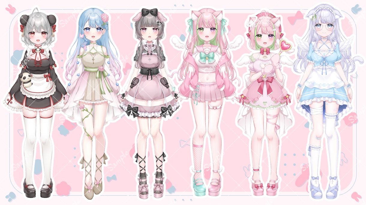 高クオリティな女の子Vtuberモデルを制作します イラストからモデリングまで全工程制作対応！ イメージ2