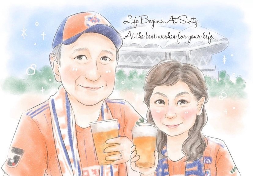 ふんわり可愛い♡水彩風デジタル似顔絵描きます 優しく明るい！お誕生日やウェディングにどうぞ イメージ5