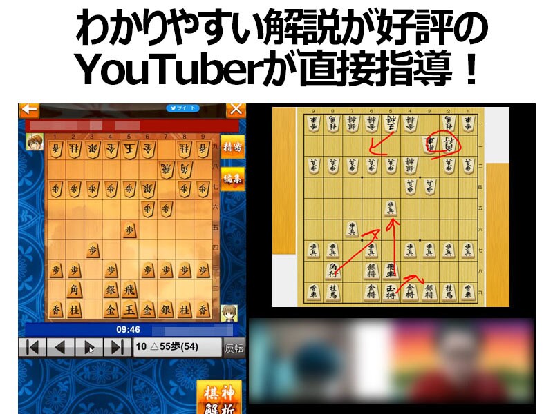 初心者限定お試し価格　将棋個別指導をします 人気将棋指導youtuberが直接将棋を指導します イメージ1