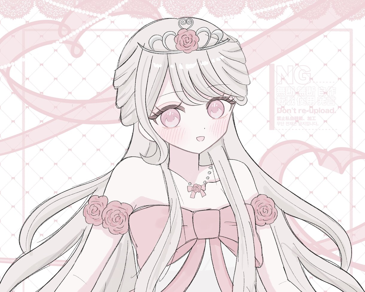 可愛い女の子のイラストを描きます あなたのocの魅力を最大限引き出します♡ イメージ1
