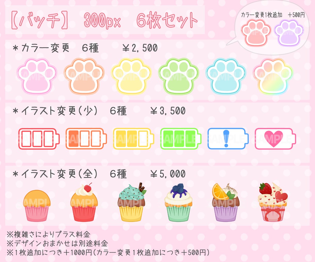 Twitch・YouTube配信スタンプ制作します １点からご依頼OK！お値打ちな差分あり！ イメージ9