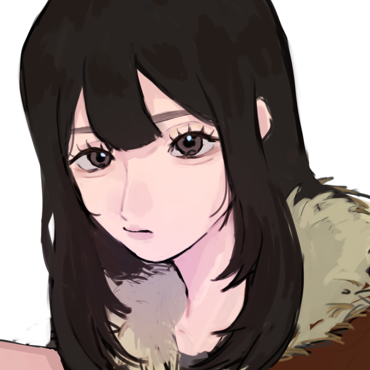 アイコン用女の子のイラスト書きます 顔から肩上までのラフな雰囲気のイラスト書きます！ イメージ1