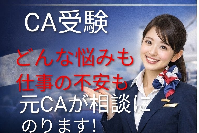 CA受験のご相談にのります 元CAが仕事のリアルも教えます！ イメージ1