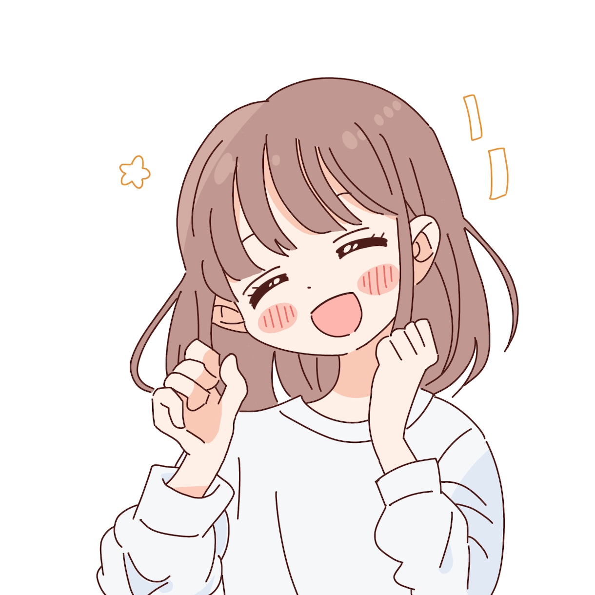 あなたのアイデアで可愛いSNSアイコン作ります AIに真似出来ない可愛い絵柄をお届けします イメージ1