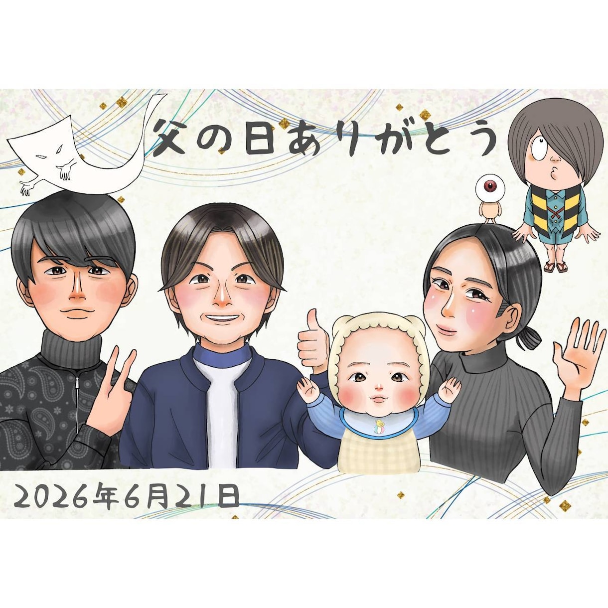 闘病中の方、天使さんに1000円で似顔絵を描きます 癒しのかわいい似顔絵を闘病中の方、天使さんに描かせて頂きます イメージ8