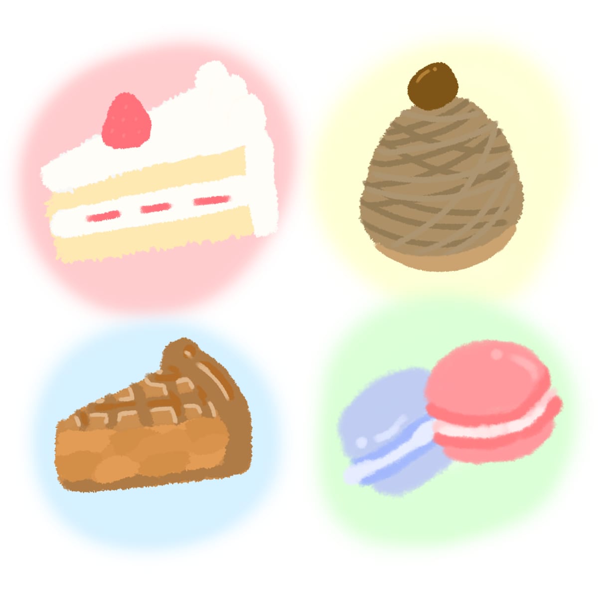 可愛いスイーツ描きます アイコンやお店で使用するイラストなど イメージ1