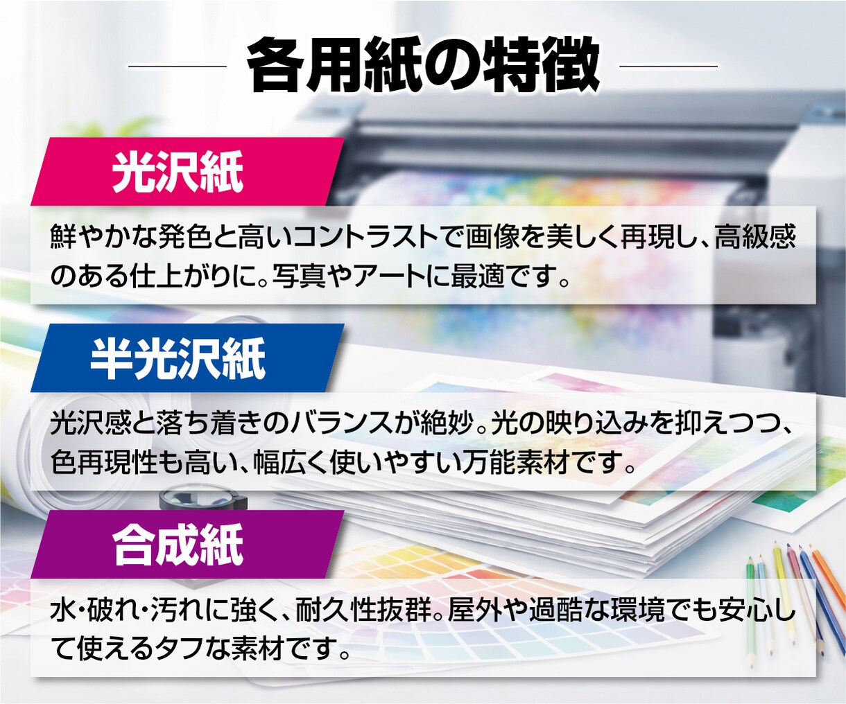 大判ポスター印刷・ラミネート加工　1枚から承ります あなたの作品をポスターにします！全国発送対応！ イメージ3