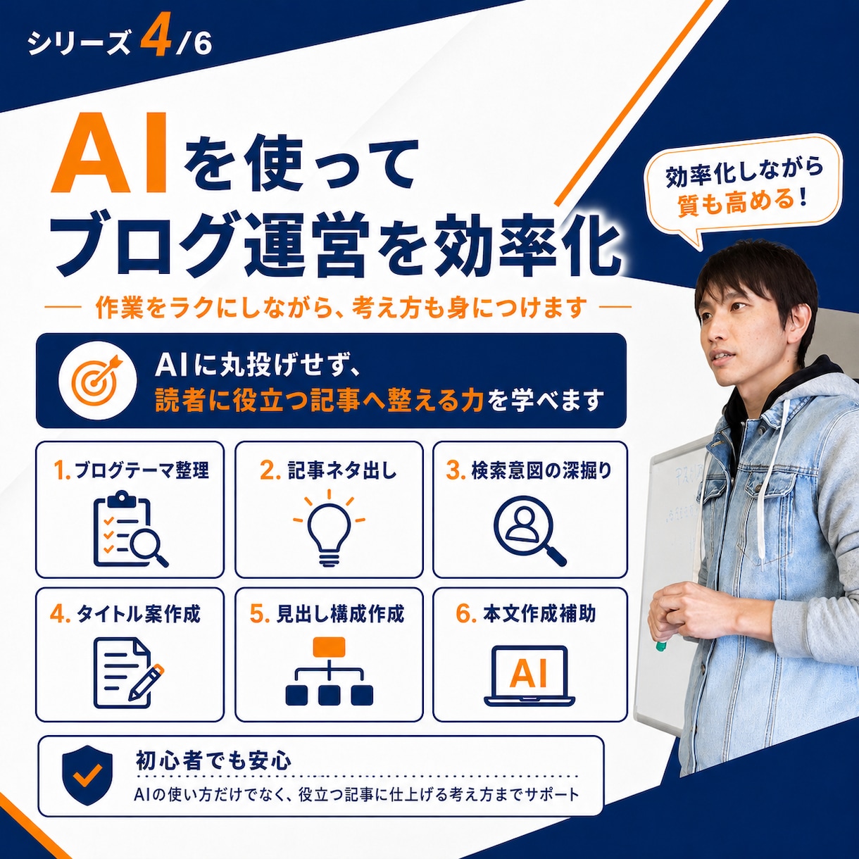 AI新時代のブログ収益化スタート講座を開講します WordPress開設から記事作成・添削までマンツーマン伴走 イメージ4