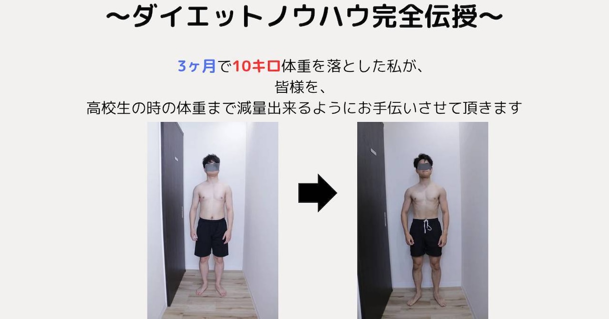高校生の時の体重に戻りたい！を叶えます ３か月で１０キロ瘦せた減量ノウハウをお伝えします！ イメージ1