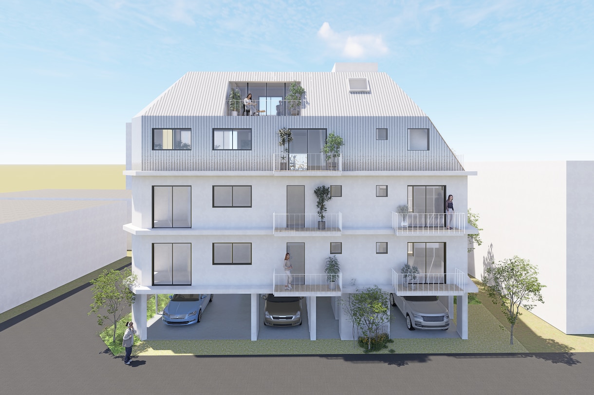 設計実務者が建築CG。ﾊﾟｰｽを制作します 設計意図をくみ取り、建築の魅力が伝わる一枚に仕上げます。 イメージ1